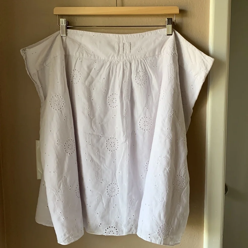 TORRID White Eyelet Mini Skirt with Pockets